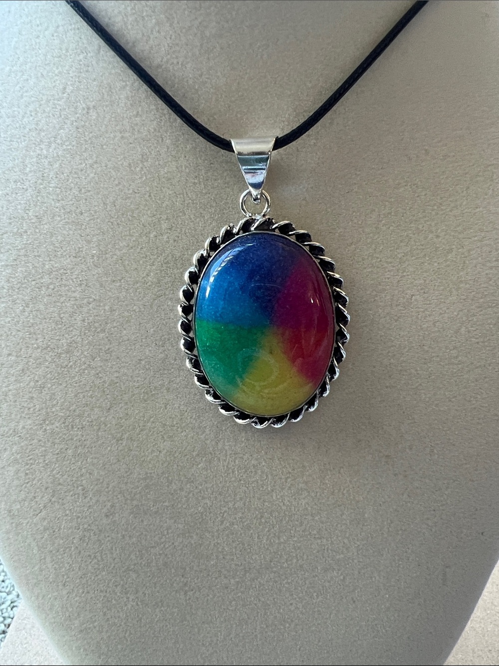 Rainbow Solar Quartz pendant necklace